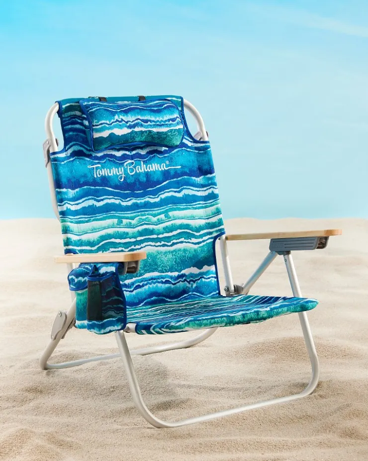 Tommy Bahama Outdoor Chairs|Beach Chairs<Malachite Print Deluxe Backpack Beach Chair