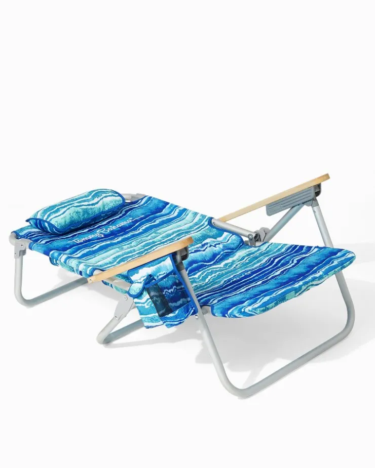 Tommy Bahama Outdoor Chairs|Beach Chairs<Malachite Print Deluxe Backpack Beach Chair