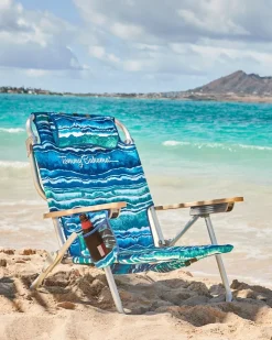Tommy Bahama Outdoor Chairs|Beach Chairs<Malachite Print Deluxe Backpack Beach Chair