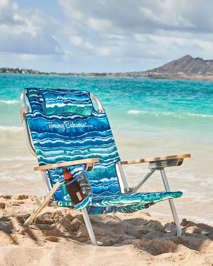 Tommy Bahama Outdoor Chairs|Beach Chairs<Malachite Print Deluxe Backpack Beach Chair