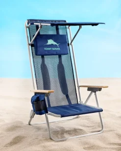 Tommy Bahama Outdoor Chairs|Beach Chairs<Mesh Beach Chair With Shade