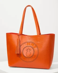 Women Tommy Bahama Handbags & Clutches<Perforated Leather Tote