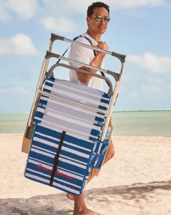 Tommy Bahama Outdoor Chairs|Beach Chairs<Pineapple Stripe Highboy Chair with Shade