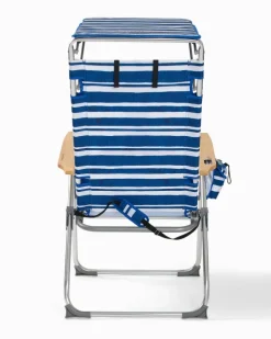 Tommy Bahama Outdoor Chairs|Beach Chairs<Pineapple Stripe Highboy Chair with Shade
