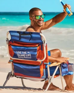 Tommy Bahama Outdoor Chairs|Beach Chairs<Sunset Stripe Deluxe Backpack Beach Chair