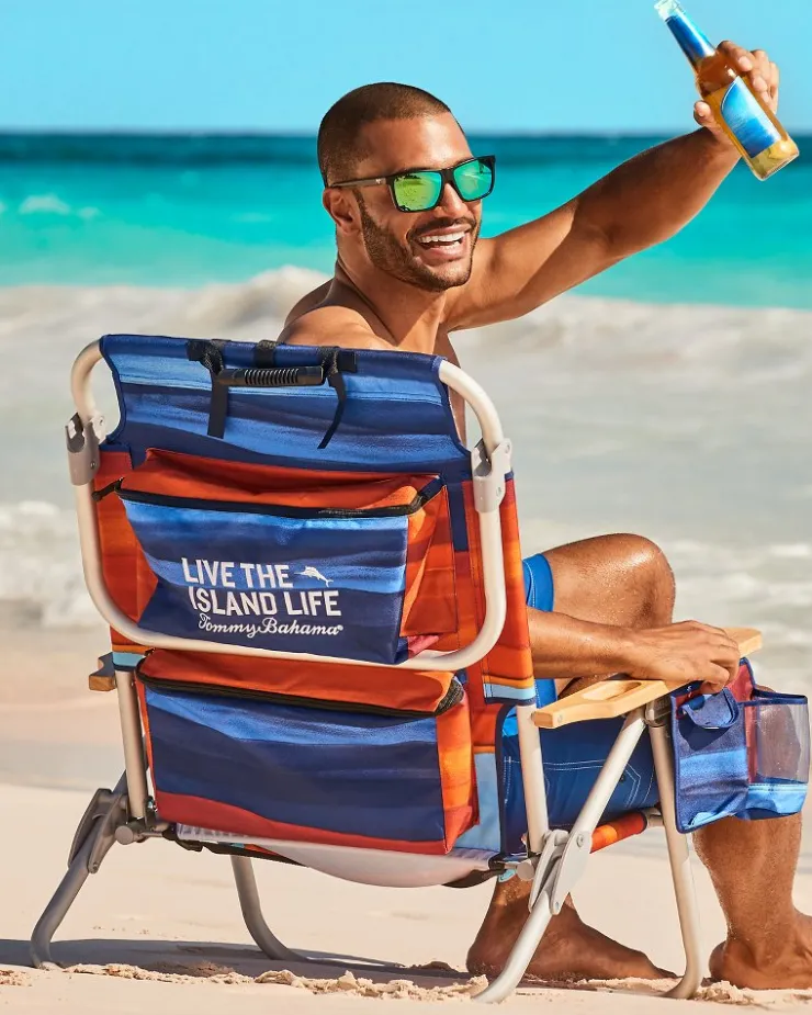 Tommy Bahama Outdoor Chairs|Beach Chairs<Sunset Stripe Deluxe Backpack Beach Chair