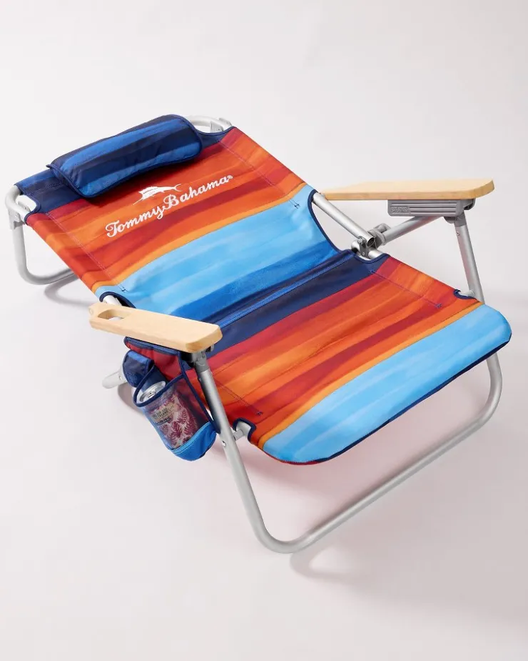Tommy Bahama Outdoor Chairs|Beach Chairs<Sunset Stripe Deluxe Backpack Beach Chair