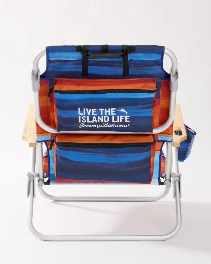 Tommy Bahama Outdoor Chairs|Beach Chairs<Sunset Stripe Deluxe Backpack Beach Chair