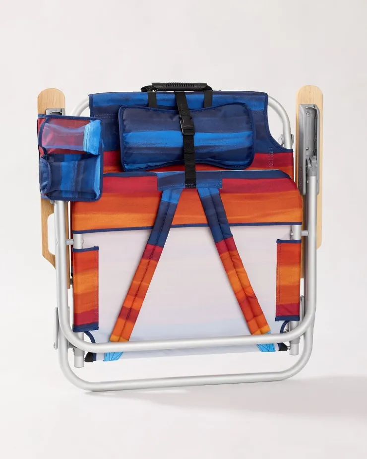 Tommy Bahama Outdoor Chairs|Beach Chairs<Sunset Stripe Deluxe Backpack Beach Chair