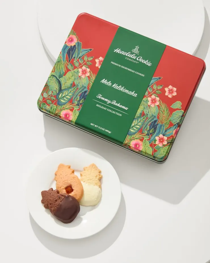 Tommy Bahama Drinkware & Bar<x Honolulu Cookie Company® Mele Kalikimaka Gift Tin