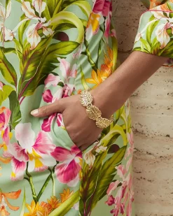 Women Tommy Bahama Jewelry<Tropical Blooms Monstera Stretch Bracelet