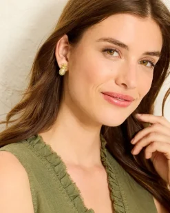 Women Tommy Bahama Jewelry<Tropical Blooms Pineapple Stud Earrings