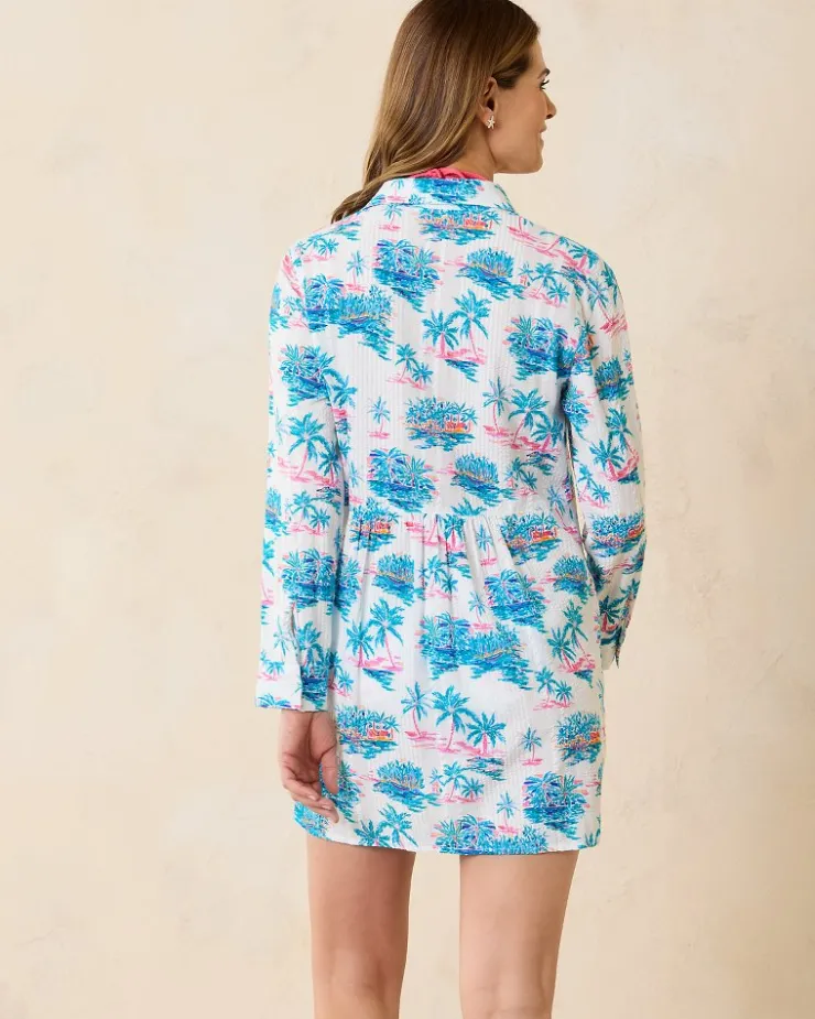 Women Tommy Bahama Beach Coverups<Tropical Oasis Boyfriend Beach Shirt