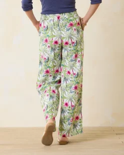 Women Tommy Bahama Pants & Crops<Two Palms Coastal Palms High-Rise Linen Easy Pants