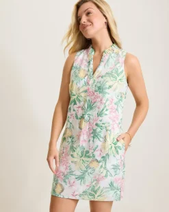 Women Tommy Bahama Dresses<Two Palms Orchid Oasis Linen Shift Dress