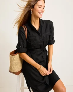 Women Tommy Bahama Dresses<Two Palms Patch-Pocket Linen Dress