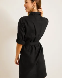 Women Tommy Bahama Dresses<Two Palms Patch-Pocket Linen Dress