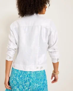 Women Tommy Bahama Jackets<Two Palms Shimmer Linen Jacket