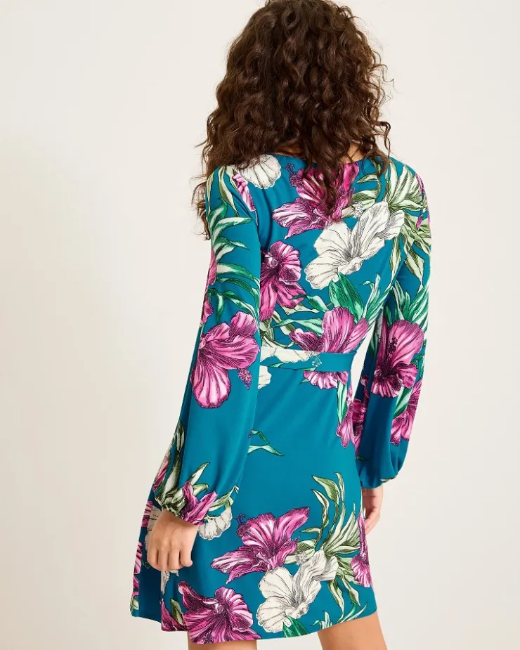 Women Tommy Bahama Dresses<Villa Garden Long-Sleeve Short Dress