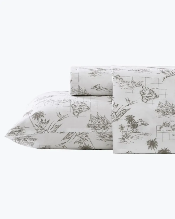 Tommy Bahama Sheet Sets & Bedskirts<Vintage Map 4-Piece King Sheet Set