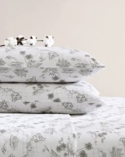 Tommy Bahama Sheet Sets & Bedskirts<Vintage Map 4-Piece Queen Sheet Set