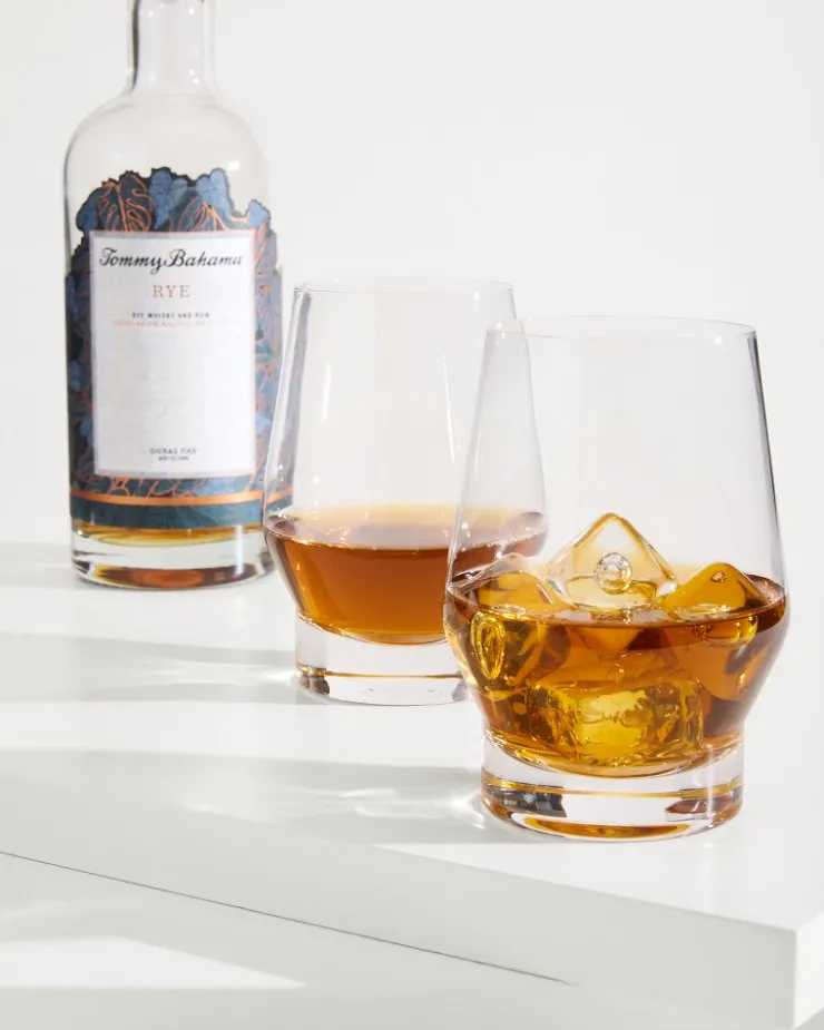 Tommy Bahama Drinkware & Bar<Viski® Heavy Base Crystal Whiskey Glasses - Set of 2
