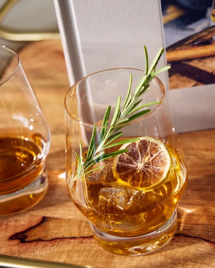 Tommy Bahama Drinkware & Bar<Viski® Heavy Base Crystal Whiskey Glasses - Set of 2