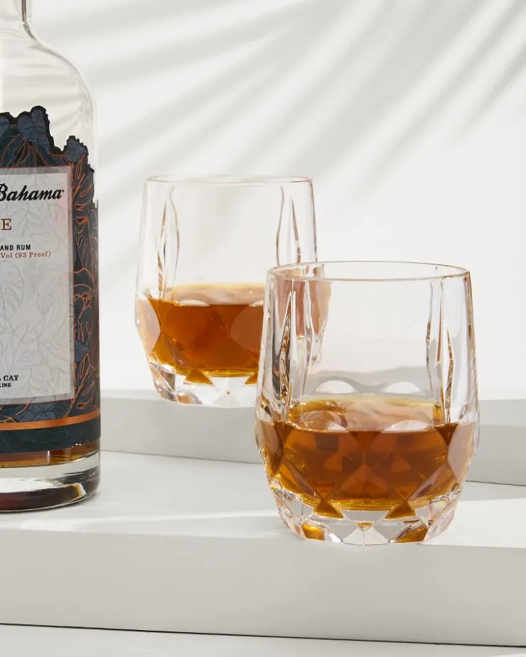Tommy Bahama Drinkware & Bar<Viski® Reserve Bruno Crystal Cocktail Glasses- Set of 2