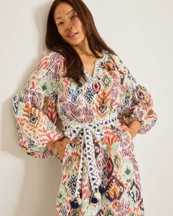 Women Tommy Bahama Dresses<Vista Cove Long-Sleeve Midi Dress
