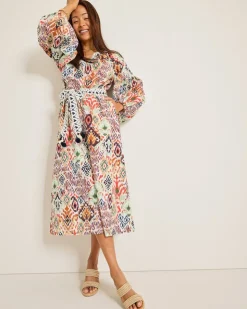 Women Tommy Bahama Dresses<Vista Cove Long-Sleeve Midi Dress