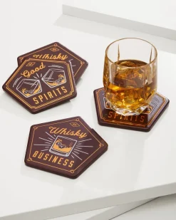 Tommy Bahama Drinkware & Bar<Whisky Business Coasters — Set of 4
