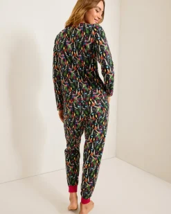 Women Tommy Bahama Sleepwear<Women's Holiday Parrot V-Neck & Pants Family Pajama Set