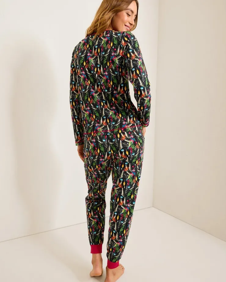 Women Tommy Bahama Sleepwear<Women's Holiday Parrot V-Neck & Pants Family Pajama Set