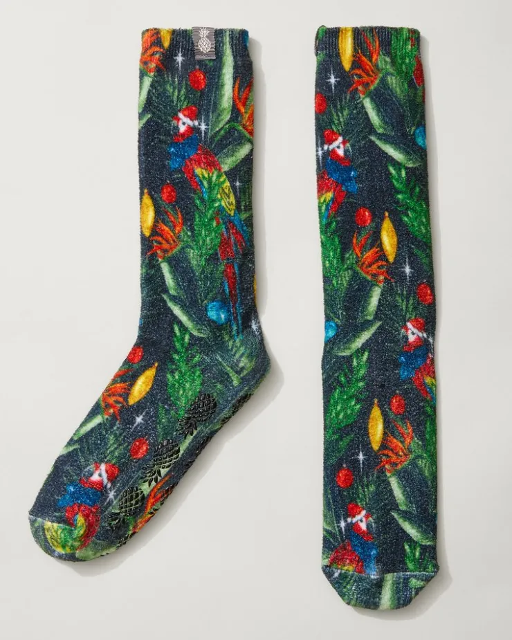 Women Tommy Bahama Sleepwear<Women's Island Soft® Holiday Parrot Socks