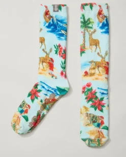Women Tommy Bahama Sleepwear<Women's Island Soft® Holiday Santa Socks