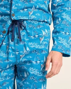 Tommy Bahama Loungewear & Pajamas<Woven Long Sleeve & Pants Pajama Set